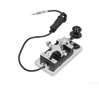 Para Morse Key K4, Heavy Duty CW Llave Telégrafo de onda corta 6.5mm para Clave de Código Morse para Amateur HAM Comunicación Clave Recta (3.5mm)