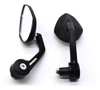 para Motocicleta BMW R Nine T R1200GS S1000RR F800R S1000XR R1250GS Adventure F650GS G310R Espejos retrovisores Laterales para Manillar de Motocicleta Plata (Negro)