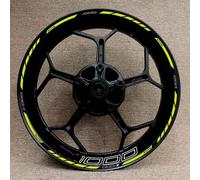 para Motocicleta para Kawasaki Z1000 con Pegatinas De Cubo Rueda 17 Pulgadas, Llantas Acero Modificadas, Calcomanías Impermeables Calcomanía llanta(Color23)