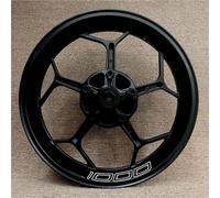 para Motocicleta para Kawasaki Z1000 con Pegatinas De Cubo Rueda 17 Pulgadas, Llantas Acero Modificadas, Calcomanías Impermeables Adhesivo Cubo Rueda(Color4)