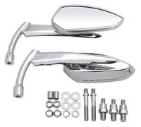 para Motocicleta Suzuki Volusia Boulevard Marauder Intruder LC C109R C50 C90 M109R M50 S40 Espejos retrovisores Laterales para Motocicleta Negro (C (Cromo))