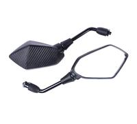 Para Motocross, ATV Y Scooter Moto Espejos | Universal Para Motocicleta Con Abrazadera De Montaje En Manillar De 7/8 Pulgadas, Espejos Convexos Fibra Carbono Para