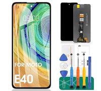 para Motorola Moto E40 Pantalla LCD para Motorola Moto E30 reemplazo de Pantalla E40 Pantalla LCD E30 táctil digitalizador Asamblea XT2159,XT2158-6 Kits de Piezas de reparación(Negro.