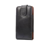 DFV mobile - Funda de Cinturon con Clip Giratorio 360º Piel Autentica y Cierre Magnético para Motorola Moto G200 5G (2021) - Negra