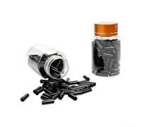 Para Mountain Road Bike Cable Ends 150Pcs 4mm A prueba de polvo para | Diseño ligero y portátil, fácil de instalar, protege el núcleo del alambre, se adapta a todos los tipos de bicicletas