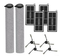 Para MOVA S70 Series Rolling Mop piezas de repuesto incluyendo 2 rodillos, 4 cepillos laterales, 4 filtros para S70 Roller S70 Ultra Roller S70 Pro Roller