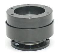 Para Moza Para Simagic M10 A 70mm 6 Agujeros Rueda Dirección Simulador Carreras Adaptador Desacoplamiento Rápido Levas cambio en el volante(Negro)