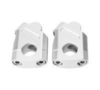 para MSX125 para MSX 125 Manillar Elevador De Motocicleta Modificado De 22 Mm Cambio Trasero Manillar Elevado Base Elevada Moto Manillar Riser(Silver)