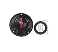 Para MT01/03/07/09/10/15/25/125 CNC Tapa depósito combustible motocicleta sin llave aluminio Barril Encendido Moto(Black Red)