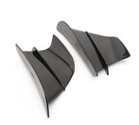 para MT03 para MT07 para MT09 para MT10 FZ1 FZ6 FZ6R FZ8 TZR50 para Fazer FZ07 FZ09 Winglet Deflector De Aire Alerón ala Cubierta carenado(Negro)