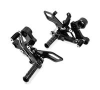Para MT09 FZ09 MT-09 FZ-09 MT 09 2013 2014 2015 2016 Para Tracer XSR900 Juego Trasero De Motocicleta Estriberas Pedal Reposapiés Estriberas(Negro)