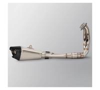 Para MT09 FZ09 Para XSR900 Tracer 9 2021-2025 Escape Motocicleta Modificar Colector AT2 Silenciador Con Sistema Escape Completo DB Killer Silenciador Escape Moto(21-23 V3 AT2)