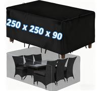 para muebles de jardín, cubierta de tela Oxford 210D para mesa y asientos de jardín, duradera para /verano/otoño/invierno