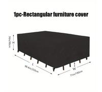 para muebles de patio de 1 pieza de Oxford 420D, resistente para sofá, mesa y silla de exterior, protector de muebles de jardín a prueba de polvo para patio y jardín