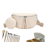 para mujer, mochila de hombro informal, impermeable ergonómico para mujer, ideal trabajo, playa, viajes, ciudad, deporte, camping, festival, Color crema, Se référer au descriptif