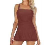 para Mujeres 2026 Top Bikini Mujer Talla Grande Trajes de Baño para Mujer 2026 Two Pie CE Tankini Trajes de Baño Up Bikini Negro Banho Mulheres (Brown XXXL)