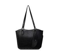 Para mujeres, damas, bolso de bolso marrón, bolsa de cierre de cremallera, bolsa de hombro de gamuza para mujeres, manual plisado