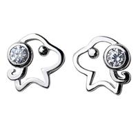 para Mujeres, Pendientes de Cachorros S925 Hembra Coreana Dulce Diamante Lindo Perro año Animal un par