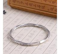 para Mujeres, Pulsera 990 Hecha a Mano 990 Full Antique Men and Women Single Circle Twist Forma Corazonable Ajustable Estilo étnico Accesorios de Ropa Joyería