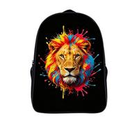 para mujeres y hombres informal grande mochila 2 compartimento animal duradera 3d impresos mochilas león con bolsillos grandes mochilas impresos-16,para partir de 12 años safari de senderismo