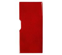 Para Mustang 2009-2013 Embellecedores Interiores Panel Cambio Marchas Portavasos Cubierta Decorativa Fibra Carbono Cubierta De Panel Consola Central(Red Carbon Fiber A)