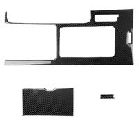 Para Mustang 2009-2013 Embellecedores Interiores Panel Cambio Marchas Portavasos Cubierta Decorativa Fibra Carbono Panel Consola Central Del Automóvil(Carbon Fiber B)
