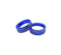para Mustang 2015-2021 Consola Central Perilla De Radio Ajuste De Faros Anillo Decorativo Pegatinas Decorativas para Coche Accesorios Decorativos Tiras Decorativas Aire Acondicionado Coche( Blue a)