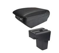 Para N&issan Para Juke Caja Almacenamiento Para Reposabrazos De Coche Accesorios Para Coche Caja del reposabrazos del coche(H línea negra 4USB)