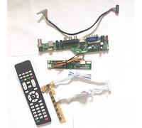 Para N121I3-L07/L08 USB VGA HDMI AV RF LVDS 20Pin 1CCFL LCD panel monitor teclado+inversor+remoto T.V53 tablero controlador DIY kit (N121I3-L08)