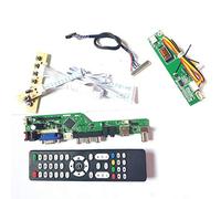 Para N141C1-L01/L02 VGA HDMI AV USB RF LCD panel T.V53 controlador tablero remoto+inversor+teclado 1CCFL 30Pin LVDS DIY kit (N141C1-L01)