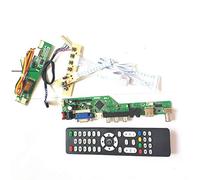 Para N154C1-L01/L02/L03 T.V53 tarjeta de unidad LVDS 1CCFL 30Pin HDMI VGA USB AV RF LCD monitor teclado+Remote+Inversor Kit (N154C1-L01)