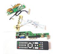 Para N154C2-L01/L02 pantalla LCD monitor teclado+Remote+Inversor T.V53 tarjeta de unidad LVDS 1CCFL 30Pin HDMI VGA USB AV RF DIY kit (N154C2-L01)
