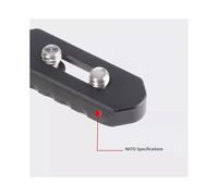 Para Nato Slider CáMara Universal de 4,9 cm Jaula para Conejos Ranura Deslizante Asa de Transporte Deslizador de Riel de CáMara Nato de LiberacióN