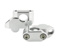Para NC700X 2011-2021 Para NC750X 2014-2021 Para Grom Para MSX125 2013-2021 Manillar De Motocicleta De 7/8" 22 Mm Elevado Hacia Atrás Elevadores De Montaje Desplazados Elevadores Manillar moto(Silver)