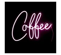 Para neón Luz Taza de café Luminoso LED Signo Para Fiesta Boda Tienda Cumpleaños Reunión Habitación Mural Personalidad Arte Decoración Pared(D)