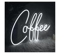 Para neón Luz Taza de café Luminoso LED Signo Para Fiesta Boda Tienda Cumpleaños Reunión Habitación Mural Personalidad Arte Decoración Pared(E)