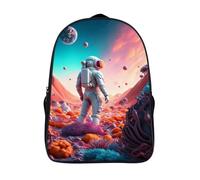 Para Niña Niño Mochila Viaje Astronauta Informal Moda Mochila Escolar En 3D Extranjero Con Bolsillos Grandes Mochilas Impresos 2 Compartimento-16，para Adolescente Regalo De La Temporada Escolar