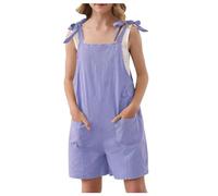 para niñas sin Mangas con Correa Ajustable para Atar Monos Cortos Ropa con Bolsillo Mono MAX