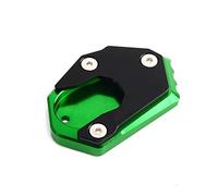 Para NINJA 300 400 650 650R 1000 1000SX, Pie De Motocicleta, Soporte Lateral, Placa De Soporte, Placa Ampliadora, Placa De Soporte CNC(Verde)
