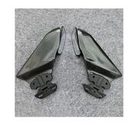 para Ninja 650 ER6F ER-6F ER 6F 2017-2019 Espejos De Motocicleta Winglets De Carenado Delantero Alerón De Alas Laterales Aerodinámicos Alerón Lateral De Motocicleta(C Glossy Carbon)