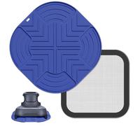 Para Ninja Crispi Accesorios Protección de Cocina Posavasos de Silicona Resistente al Calor Antideslizante Protector de encimera para Ninja Crispi Accesorios Azul Oscuro