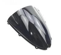 para Ninja para ZX6R 636 2005-2008 para ZX10R 2006 2007 Parabrisas De Motocicleta Accesorios Doble Burbuja Extensión del Parabrisas(Negro)
