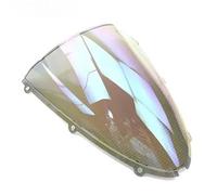 para Ninja para ZX6R 636 2005-2008 para ZX10R 2006 2007 Parabrisas De Motocicleta Accesorios Doble Burbuja Extensión del Parabrisas(Clear iruidium)