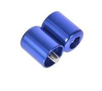 Para Ninja ZX-6R ZX-10R ER-6N ER-6F Z800 Z1000 Z1000SX Empuñaduras De Manillar De Motocicleta Extremo De Tapa(Azul)