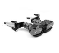 Para NINJA400 Para NINJA 400 2018-2023 Marco Protección Contra Caídas Motocicleta Protector Carenado Deslizante Protector Almohadilla Contra Choques POMPOMPUR(Titanium)