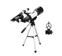 para niños, Adultos y Principiantes, Lente FMC con Prisma BAK4 de 70 mm de Apertura, Refractor astronómico de 400 mm para astronomía con Soporte para teléfono Inteligente, trípode y Controlador d