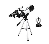 para niños, Adultos y Principiantes, Lente prismática BAK4 de 70 mm de Apertura, Refractor astronómico de 400 mm para astronomía con Soporte para teléfono Inteligente, trípode y Controlador de ca