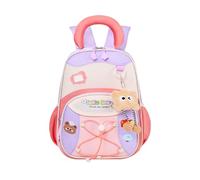 Para Niños | Espacioso E Impermeable Con Una Altura De 32 Centímetros, Escolar Con Bloques De Color Y Cierre,Para 3 A 6 Años De Edad Preescolar Primaria Viajes Navidad Cumpleaños, Púrpura