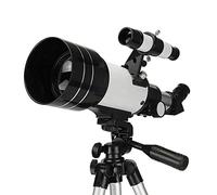 para niños, Principiantes y Adultos, Lente refractora astronómica de Prisma BAK4 de 300 mm de Apertura y 70 mm de diámetro, Ideal para astronomía, con Soporte para teléfono Inteligente y trípode