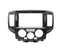 para Nissan NV200 2010-2013 2014 2015 2016 2017 2018 Radio Coche con Panel Doble DIN 9 Pulgadas Reproductor DVD Marco Fascia Kit Montaje Tablero MENSUNUBNM(Only Black Frame)
